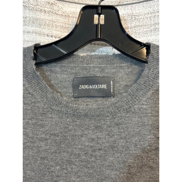 Zadig & Voltaire Gray Cashmere Sweater M - Picture 2 of 4